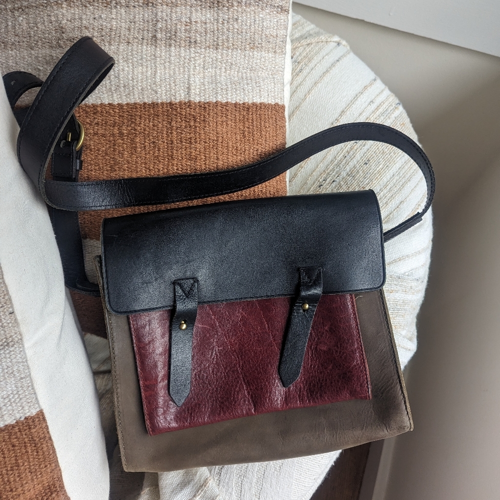 Madewell Essex Bag tricolor crossbody shoulder bag purse